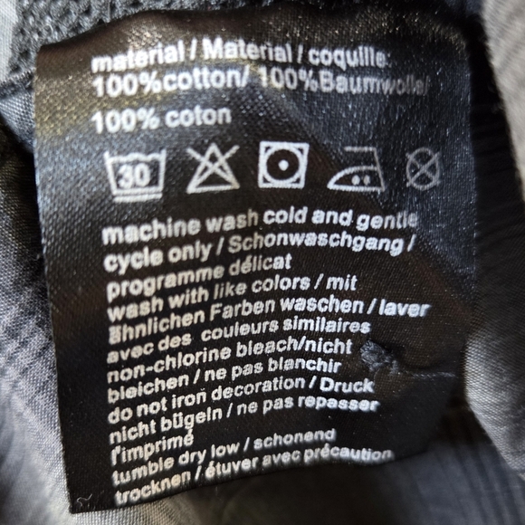 Motogear Men's Charcoal Plaid Button-Down Shirt Size Med - Picture 9 of 11